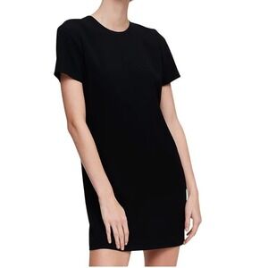 BABATON Patricio Black Short Sleeve Shift Mini Dress Size 4